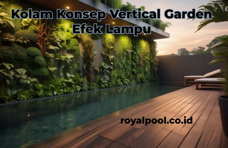 vertical garden efek lampu
