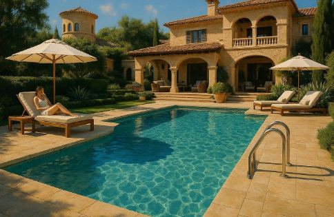 Seni Menyepi di Pinggir Kolam Renang