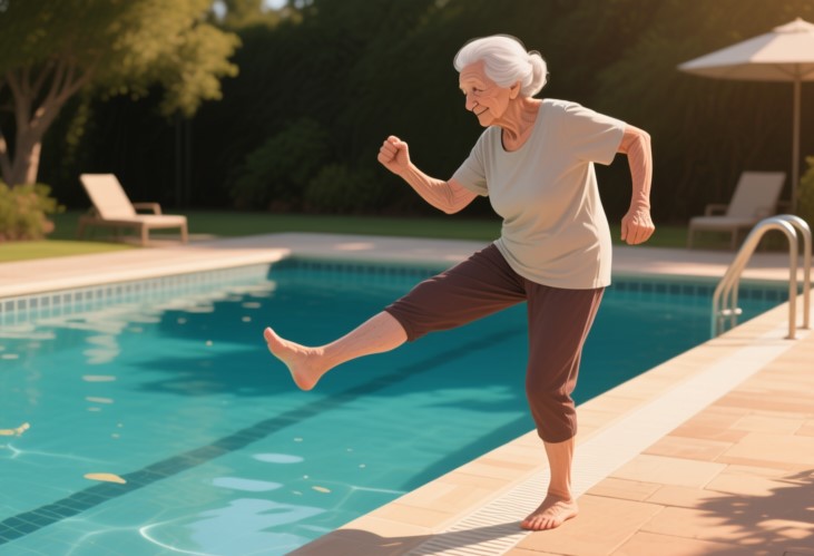 Manfaat Olahraga di Tepi Kolam Bagi Manula