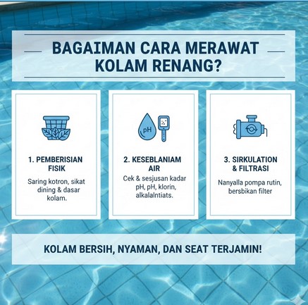 cara merawat kolam renang