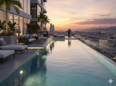 roof top pool sangat cantik