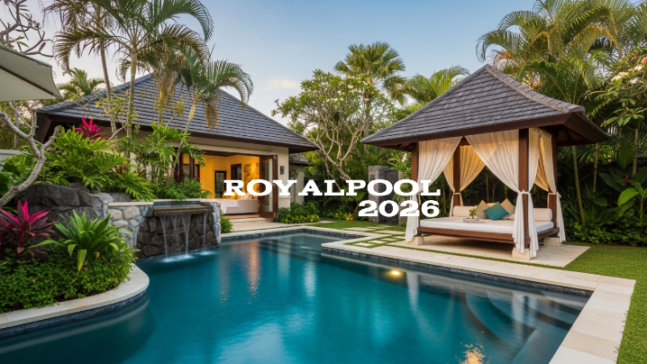 Desain kolam renang rumah dengan konsep home resort tropis minimalis